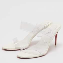 مملوكة مسبقًا Christian Louboutin Transparent PVC Just Nothing Sandals Size 40