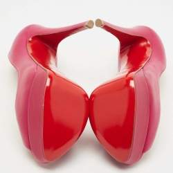 مملوكة مسبقًا Christian Louboutin Purple Leather Lady Peep Pumps Size 35