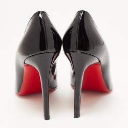 Christian Louboutin Black Patent Leather Pigalle Pointed Toe Pumps Size 40