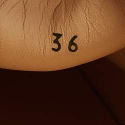 Pre Owned Christian Louboutin Gold Gritter Pik Boat Sneakers Size 36