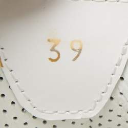 Pre Owned Christian Louboutin Multicolor Leather and Mesh Sharkina Sneakers Size 39