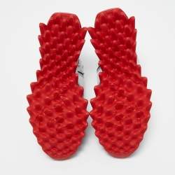 Pre Owned Christian Louboutin Multicolor Leather and Mesh Sharkina Sneakers Size 39