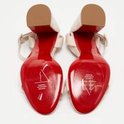 مملوكة مسبقًا Christian Louboutin Pink Patent Leather Miss Sabina Sandals Size 41