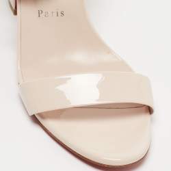 مملوكة مسبقًا Christian Louboutin Pink Patent Leather Miss Sabina Sandals Size 41