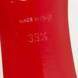 Pre Owned Christian Louboutin White Leather and Mesh Galativi Pumps Size 39.5