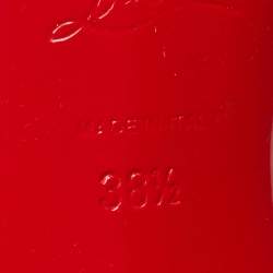 مملوكة مسبقًا Christian Louboutin Burgundy Embossed Lizard Me Dolly Sandals Size 38.5