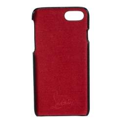 Christian Louboutin Black Leather Spiked iPhone 8 Case