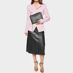 Christian Louboutin Black Leather Studded iPad Case