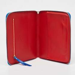 Christian Louboutin Blue Leather Studded iPad Case