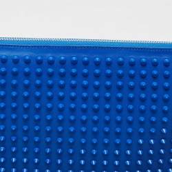 Christian Louboutin Blue Leather Studded iPad Case