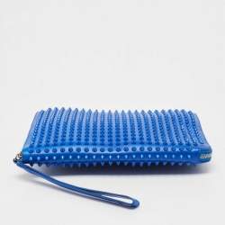 Christian Louboutin Blue Leather Studded iPad Case