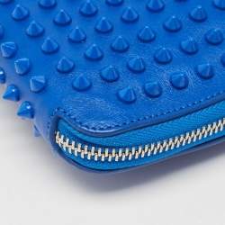 Christian Louboutin Blue Leather Studded iPad Case
