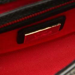 Christian Louboutin Gold/Blue Printed Glitter Riviera Clutch Bag