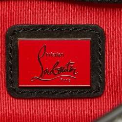 Christian Louboutin Gold/Blue Printed Glitter Riviera Clutch Bag