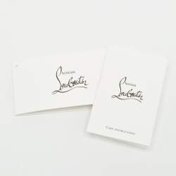 Christian Louboutin Blue Denim Mix Pearl Panettone Continental Wallet