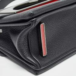 Christian Louboutin Black Leather Mini Passage Shoulder Bag
