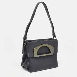 Christian Louboutin Black Leather Mini Passage Shoulder Bag