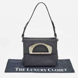 Christian Louboutin Black Leather Mini Passage Shoulder Bag