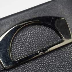 Christian Louboutin Black Leather Mini Passage Shoulder Bag