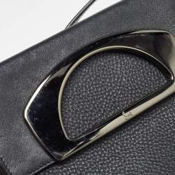 Christian Louboutin Black Leather Mini Passage Shoulder Bag