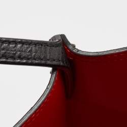 Christian Louboutin Black Lizard Embossed Leather Cabarock Shopper Tote