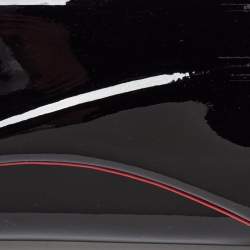 Pre Owned Christian Louboutin Black Patent Leather Pigalle Spikes Flap Clutch