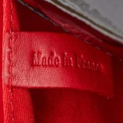 Pre Owned Christian Louboutin Black Patent Leather Pigalle Spikes Flap Clutch