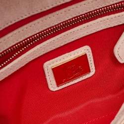 Christian Louboutin Beige Patent Leather Riviera Chain Clutch