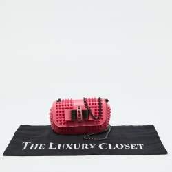 Christian Louboutin Pink Leather Sweet Charity Crossbody Bag