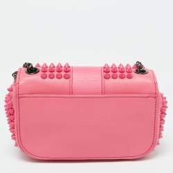 Christian Louboutin Pink Leather Sweet Charity Crossbody Bag