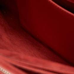 Pre Owned Christian Louboutin Two Tone Leather and Patent Large Paloma Tote