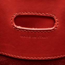 Pre Owned Christian Louboutin Two Tone Leather and Patent Large Paloma Tote