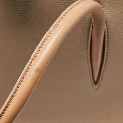 Pre Owned Christian Louboutin Two Tone Leather and Patent Large Paloma Tote