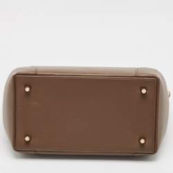Christian Louboutin Dark Beige Leather and Suede Large Eloise Tote