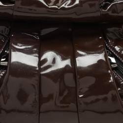 Christian Louboutin Brown Patent Leather Loubette Satchel