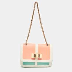 Christian Louboutin Tri Color Leather Sweet Charity Shoulder Bag