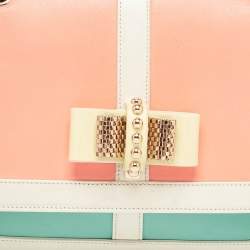 Christian Louboutin Tri Color Leather Sweet Charity Shoulder Bag
