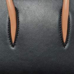 Pre Owned Christian Louboutin Black Leather Nano 2Way Spike Paloma Tote