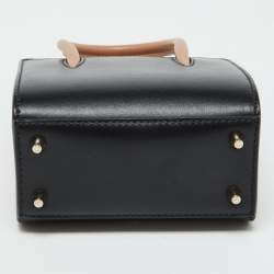 Pre Owned Christian Louboutin Black Leather Nano 2Way Spike Paloma Tote