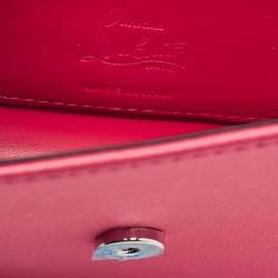 Christian Louboutin Pink Satin Loubi154 Clutch Bag