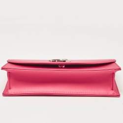 Christian Louboutin Pink Satin Loubi154 Clutch Bag