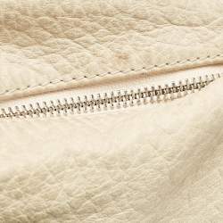 Christian Louboutin Cream Leather Mariana Hobo