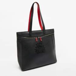 Pre Owned Christian Louboutin Black Leather Casado Tote