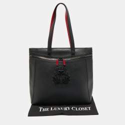 Pre Owned Christian Louboutin Black Leather Casado Tote