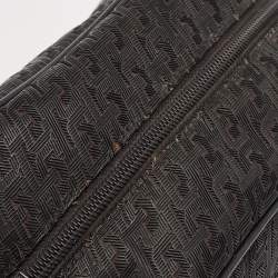 Christian Louboutin Black Textured Rubber Blaster Toiletry Pouch