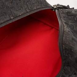 Christian Louboutin Black Textured Rubber Blaster Toiletry Pouch