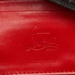 Christian Louboutin Black Textured Rubber Blaster Toiletry Pouch