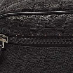 Christian Louboutin Black Textured Rubber Blaster Toiletry Pouch