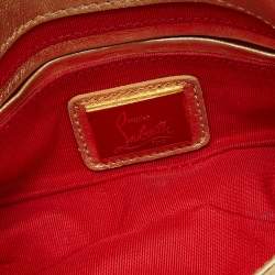 Christian Louboutin Gold Leather Mini Spiked Sweet Charity Crossbody Bag