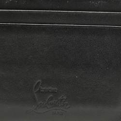 Christian Louboutin Black Leather Spike Kios Card Holder